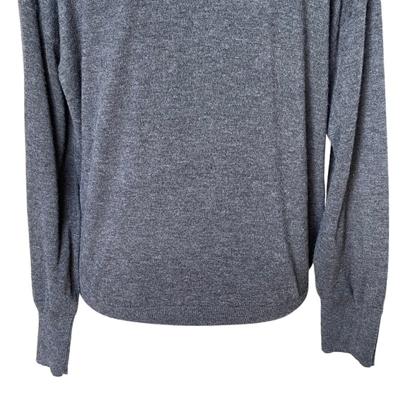 Chico’s Women’s Cashmere Blend Wrap Front Sweater Size 1 Regular Size M  Grey - Picture 8 of 12